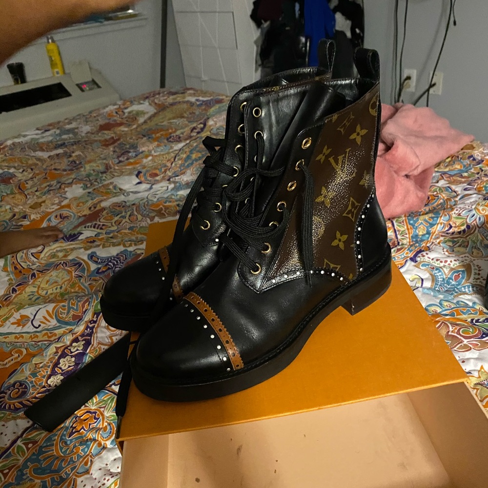 Louis Vuitton ranger boots